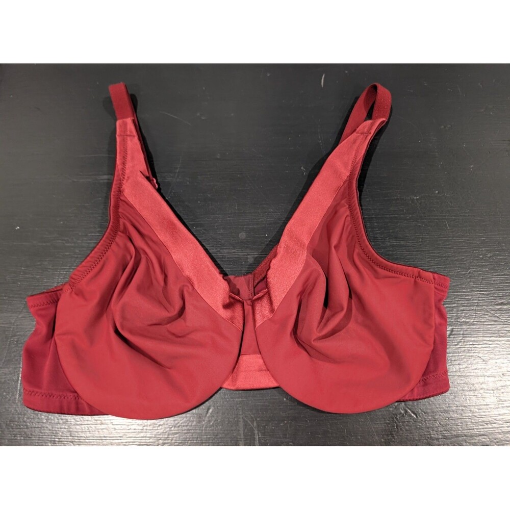 Olga Underwire Bra Red Size 38C Style 35089 Full Coverage Comfort